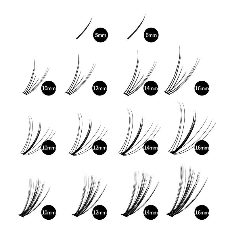 Veyesbeauty Clusters ONE MORE+DIY Lash | Bottom Lash | 7D 20D Cluster Lashes