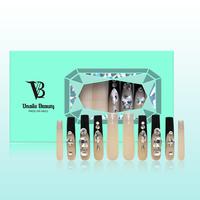 Vnailsbeauty 10PCS Handmade Press on Nails Pre-Shaped with Glue Extension Set for