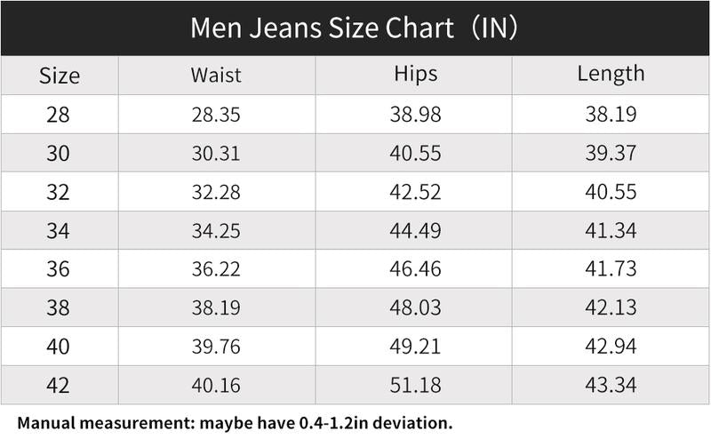 LONGBIDA Men's Slim Fit Skinny Jeans Two Tone Patchwork Designer Stretch Regular Denim Pants