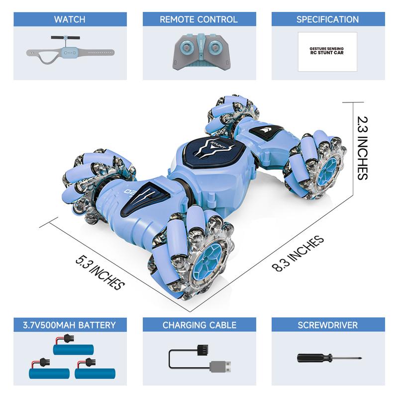 Tecnock】All-terrain gesture car, automaticlifting of mechanical spine, 360° in-situ rotation,remote control toy car with a sense of scienceand technology ...