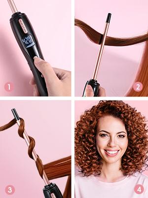 Wavytalk 3/8 Inch Small Curling Iron Wand-801