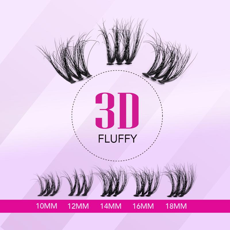 Veyesbeauty 3D Volume Cluster Lashes Eyelashes Makeup