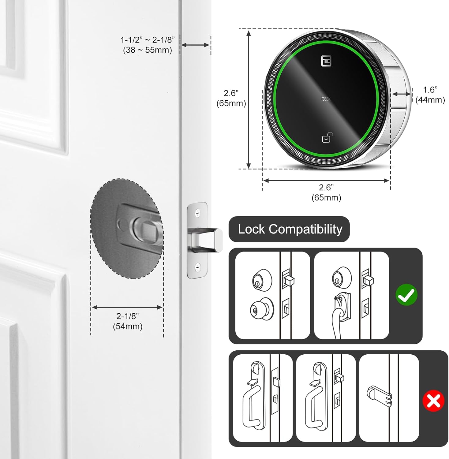 GeekTale Smart Lock Deadbolt